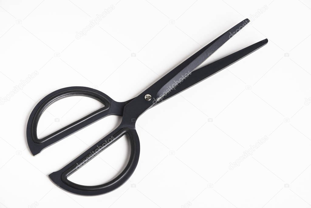 A Pair Of Black Retro Style Scissors