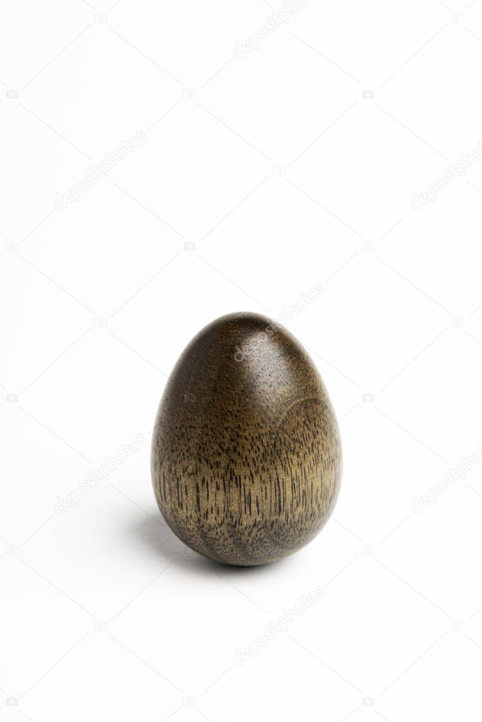 Standing Wood Egg Sculpture