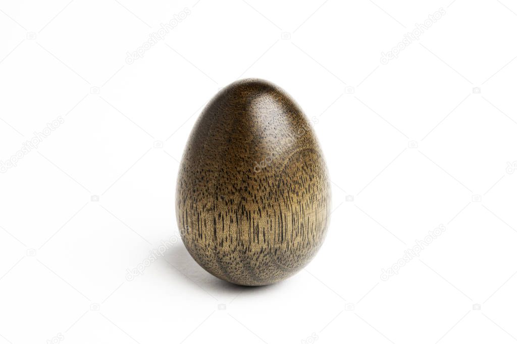 Standing Wood Egg Sculpture