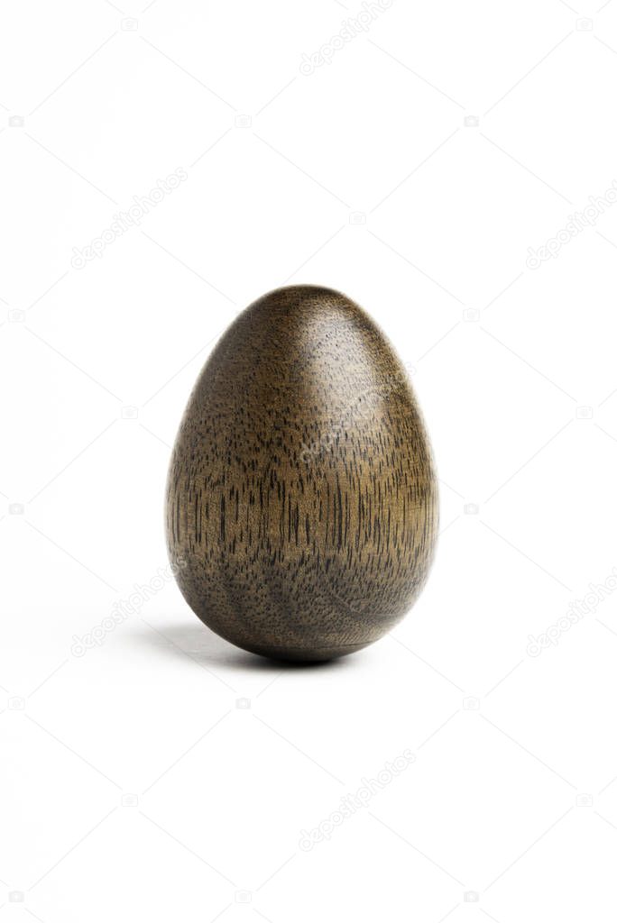 Standing Wood Egg Sculpture