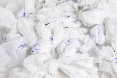 Buruşmuş Market Plastik Torbaları