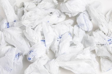 Buruşmuş Market Plastik Torbaları