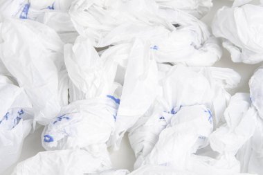 Buruşmuş Market Plastik Torbaları