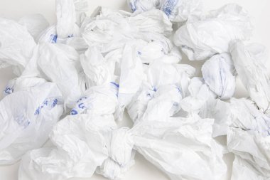 Buruşmuş Market Plastik Torbaları