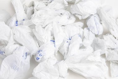 Buruşmuş Market Plastik Torbaları