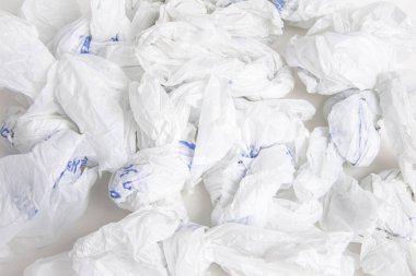 Buruşmuş Market Plastik Torbaları