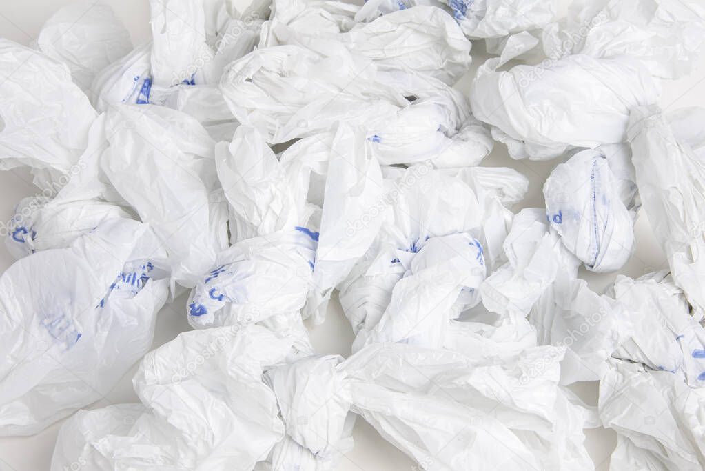 Crumpled Grocery Plastic Bags