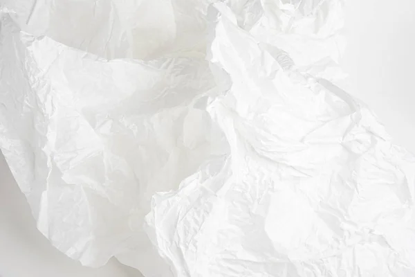 Buruşmuş Beyaz Peçete Kağıdı — Stok fotoğraf