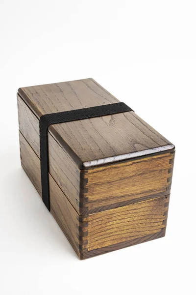 Traditional Japanese Wood Bento Box — 스톡 사진