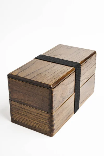 Geleneksel Japon Wood Bento Kutusu — Stok fotoğraf