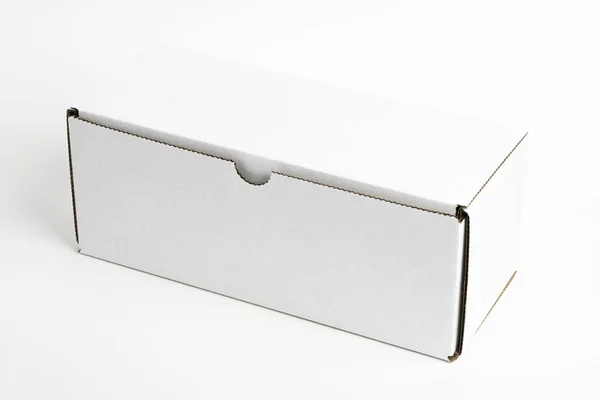 Generic Closed White Packaging Box — Stock Photo, Image