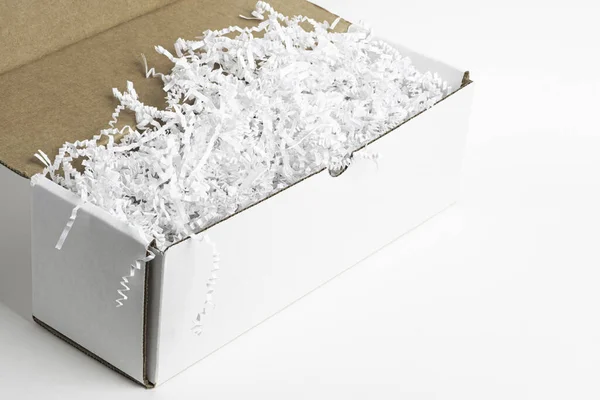 Generic Open White Packaging Box — Stock Photo, Image