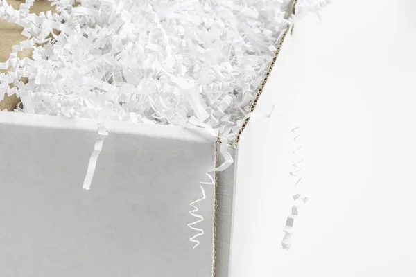 Genéricos Open White Packaging Box — Fotografia de Stock