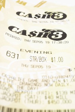 Georgia Cash 3 Printout Tickets
