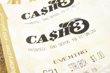 Georgia Cash 3 Printout Tickets