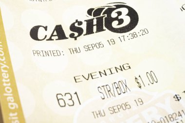 Georgia Cash 3 Printout Tickets