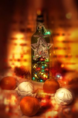 Noel ışıkları. Yeni yıl.