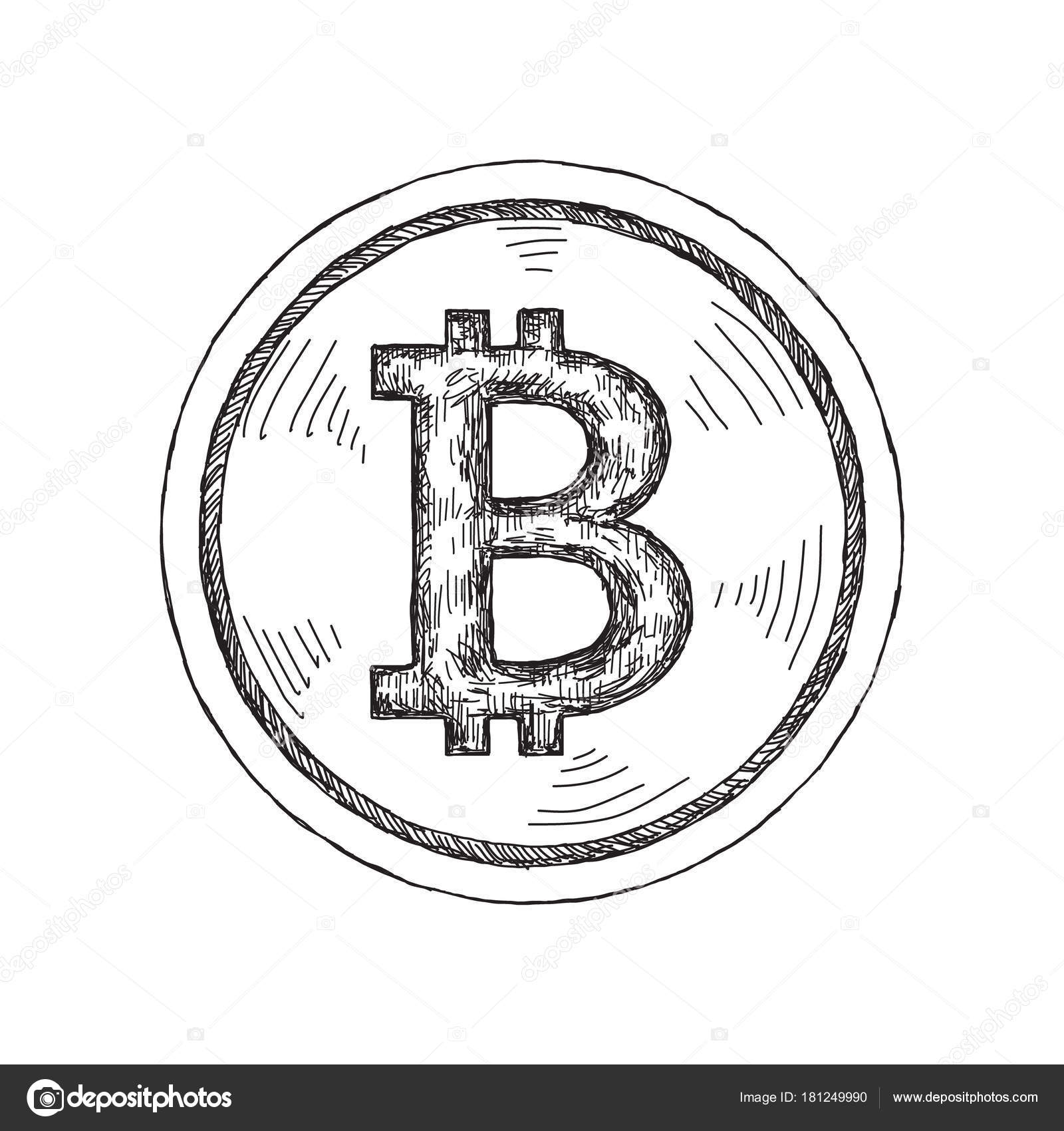 Bitcoin Cryptocurrency 스케치 아이콘 스톡 벡터 - ©Valiva 181249990
