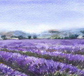 Картина, постер, плакат, фотообои "nature scene with lavender field", артикул 182189426