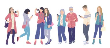 Erkekler ve Kadınlar Akıllı Telefon Kullanıyor  