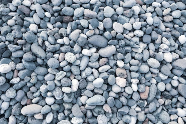 Hintergrund Der Kieselsteine Abstrakte Steintapeten Auf Dem Ozean Bunte Kieselsteine — Stockfoto