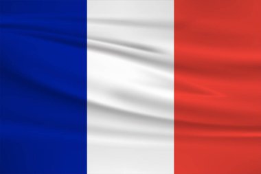 Martinik bayrak vektör simgesi, rüzgarda sallanan Martinik bayrak.