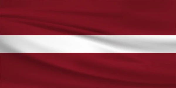 Letônia Bandeira Vetor Ícone Letônia Bandeira Acenando Vento —  Vetores de Stock