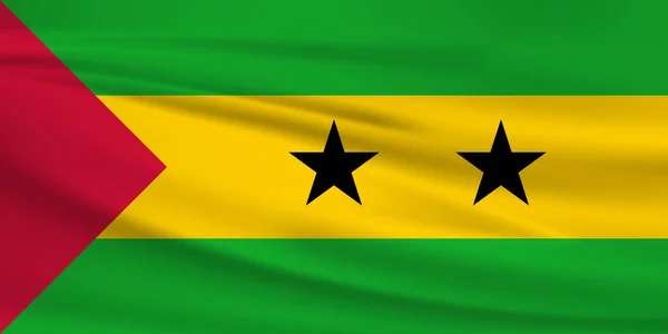 Sao Tomé Principe Zászló Vektor Ikon Sao Tomé Principe Zászló — Stock Vector