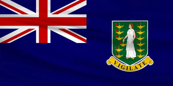 British Virgin Islands Flag Vector Icon British Virgin Islands Islands — Stock Vector