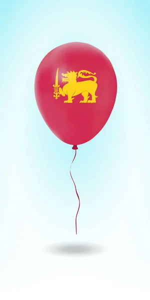 Sri Lanka Balloon Flag Ballon Country National Colors Country Flag — Stock Vector