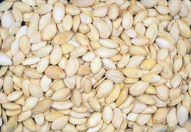 Organik kavrulmuş kabak çekirdeği. Doku veya arkaplan için.