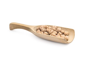 Nohut bir kaşık üzerinde