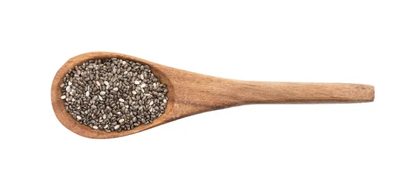Łyżka z nasion chia — Zdjęcie stockowe
