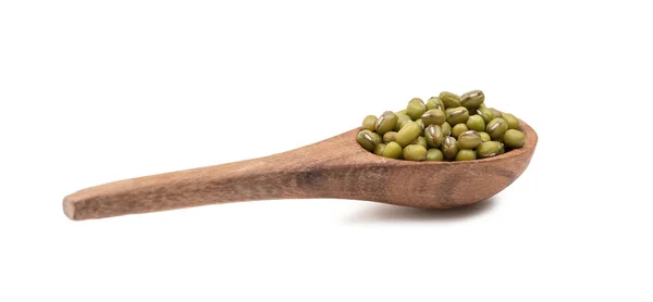 Spoon with mung beans — Stock Photo, Image