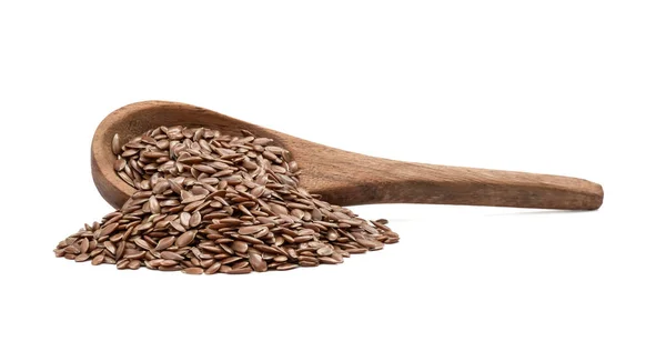 Spoon with linseeds — Stock Photo, Image