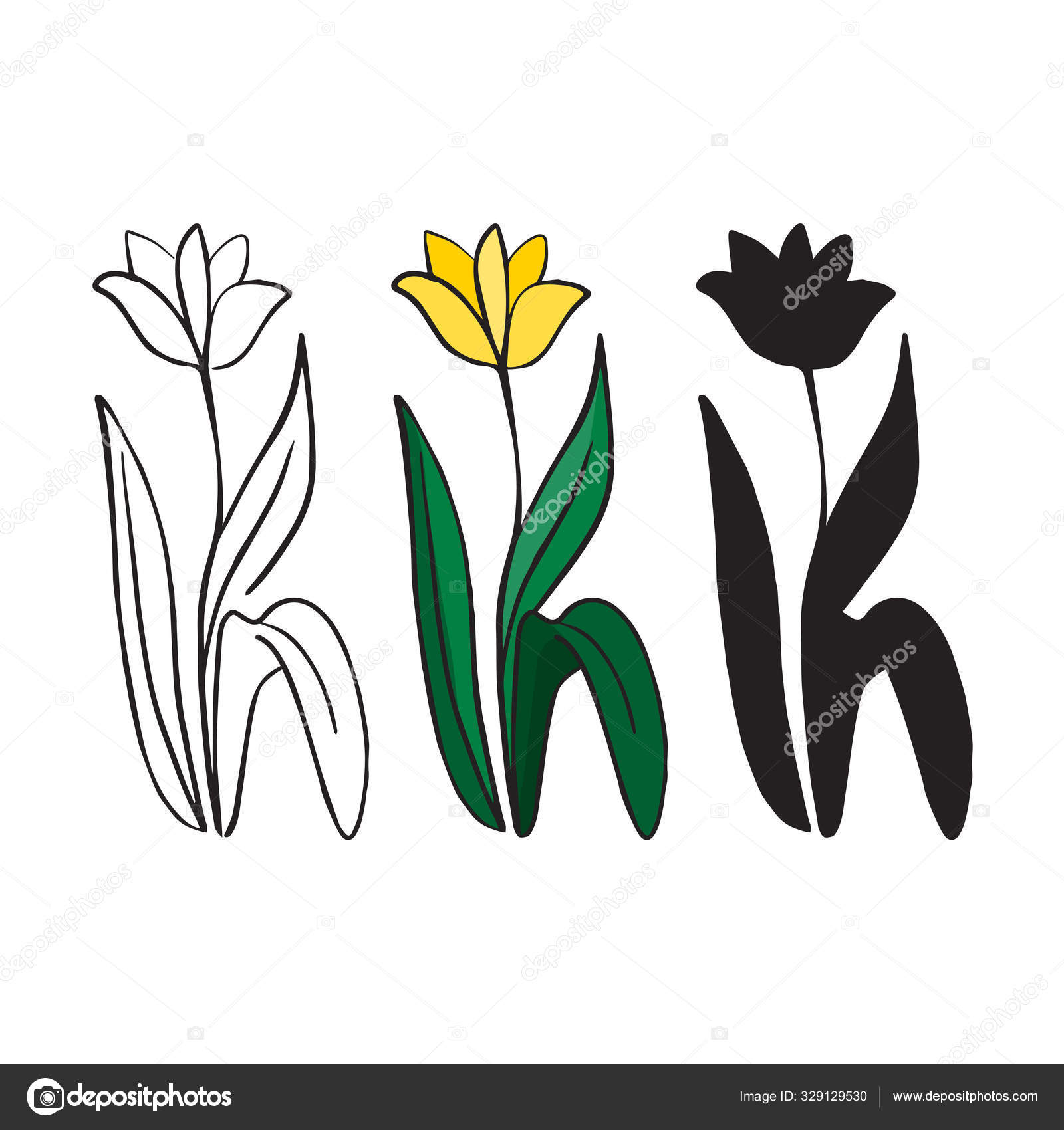 Tulipe Dessin e Main Fleurs Printemps Logo Tulipe Tulipe Dessin e Main Fleurs Printemps Logo Tulipe