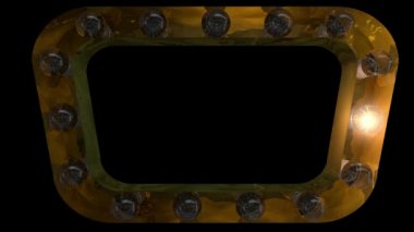 Animated Gold  light bulb square with 4 different blinking animations that can be looped and a separate alpha channel  