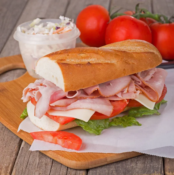 Ham and Cheese Sandwich — Stock Photo, Image