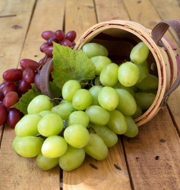 Dökülen sepet üzüm