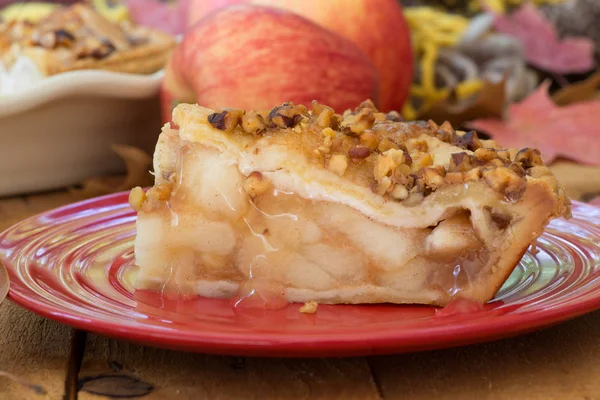 Dilim taze elma pasta portre