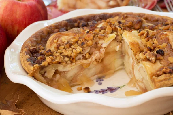 Closeup of Fresh Apple Pie — Stock Photo, Image