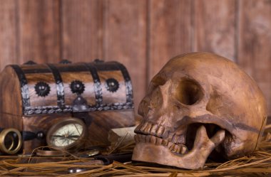 insan kafatası portre