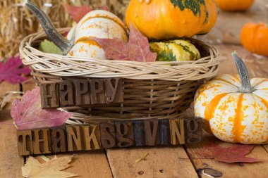 Mutlu Şükran günü işareti