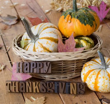 Mutlu Şükran günü işareti