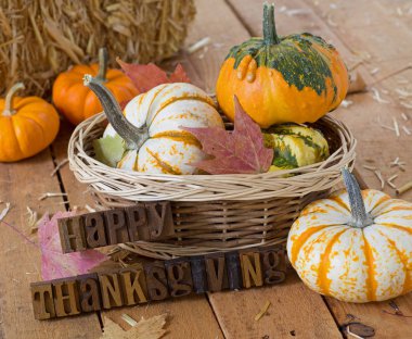 Mutlu Şükran günü işareti