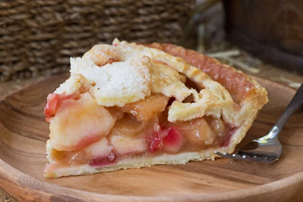 Slice of Apple Cranberry Pie — Stock Photo, Image