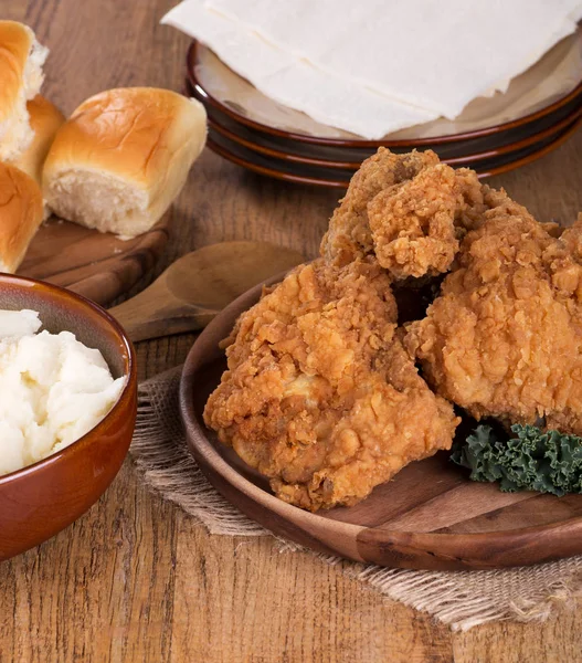 Fried Chicken Meal — Stock Photo, Image