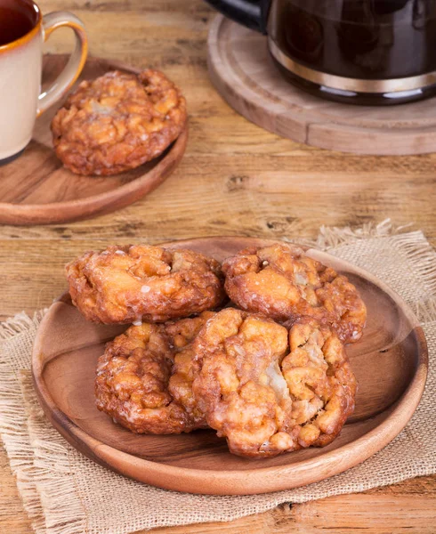 Glazed Apple Fritters — Stock Photo, Image