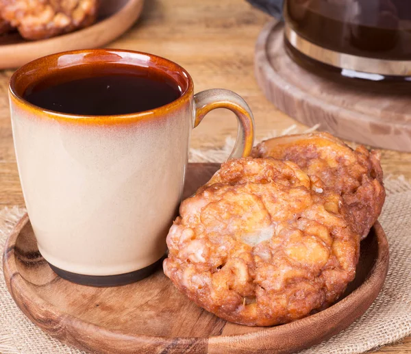 Glazed Apple Fritter — Stock Photo, Image