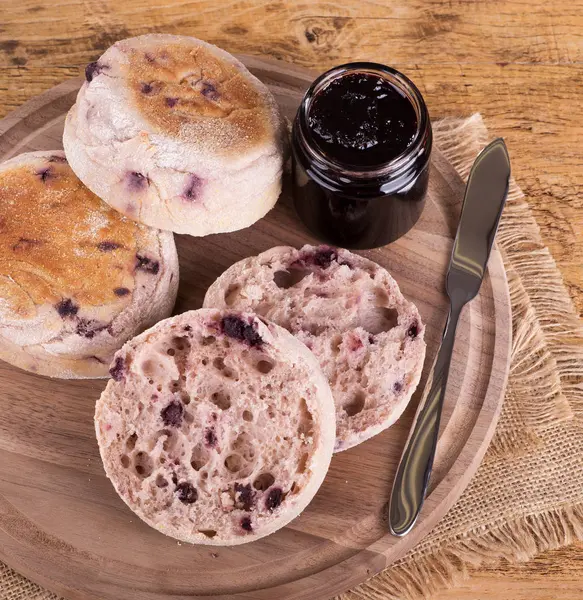 Blueberry Muffins ingleses — Fotografia de Stock